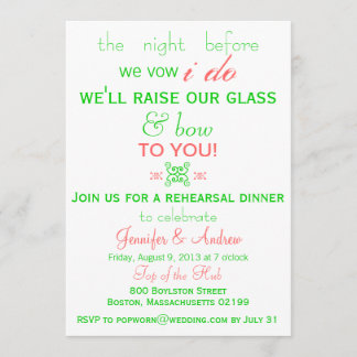 Invitation Amusement, vert frais de menthe d'invitation de