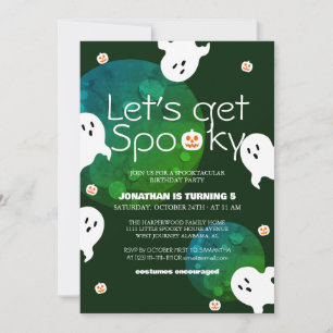 Invitation Amusons Éffrayant Halloween Anniversaire Fête des 