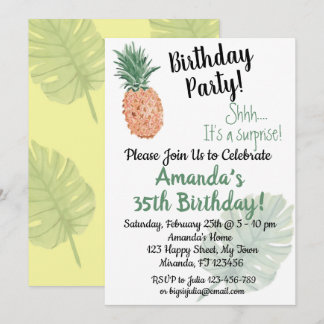 Invitation Ananas