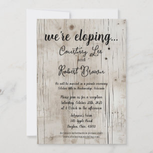 Invitation Ancienne Elopement Birchwood
