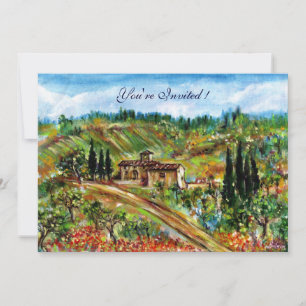 INVITATION ANCIENNE FERME, OLIVIERS DANS LE PAYSAGE TOSCANE