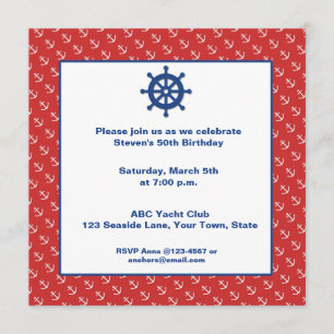 Invitation Ancres, nautiques