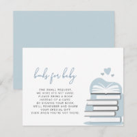 ANDI Dusty Blue Livres pour Baby Card