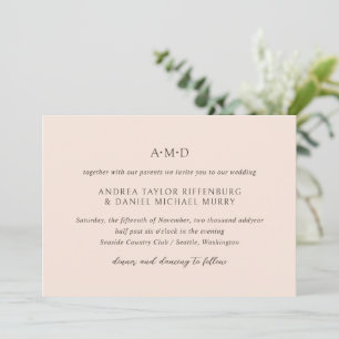 Invitation Andrea Tan Mariage élégant
