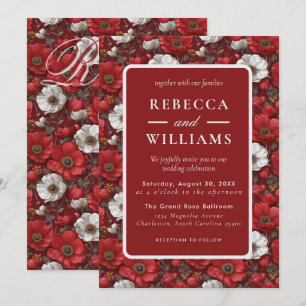 Invitation Anémones Cosy Accent Mariage Jardin
