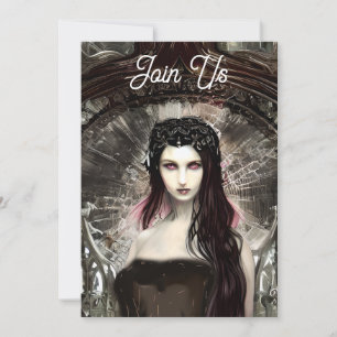 Invitation Angel tombé   Art sombre   Parti Halloween