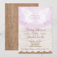Angel Wings Lilac Baby shower Party
