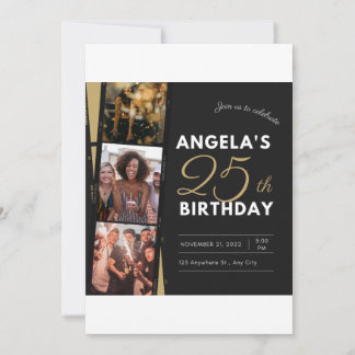 Invitation angela's 25 th Birthday