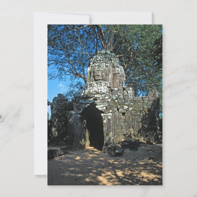 Invitation Angkor wat, temple de Ta som - Cambodge, Asie (Devant)