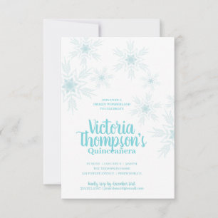 Invitation ANGLAIS quinceañera HITER WONDERLAND
