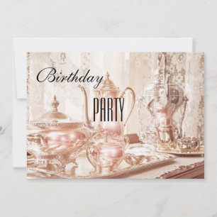 Invitation anglaise de fête d'anniversaire de