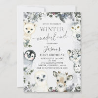 Animal de l'Arctique Hiver Onederland Premier anni