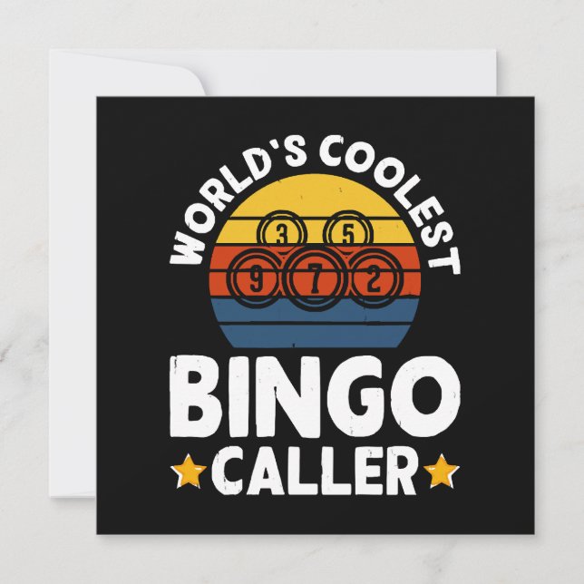 Invitation Animateur de Bingo le Plus Cool au Monde (Devant)
