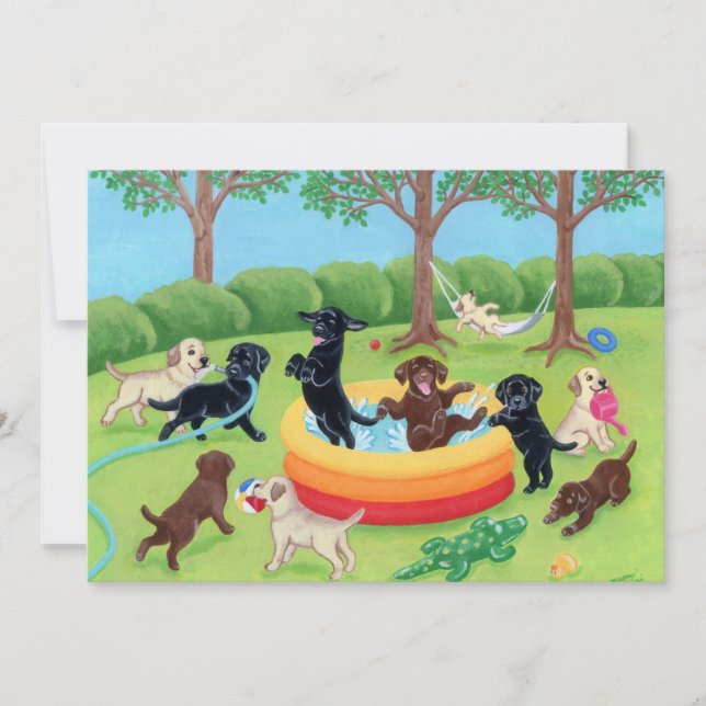 Invitation Animateurs d'été Peinture (Devant)