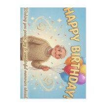 Animation style Birthday Card for Grandparents.