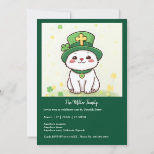 Invitation Animaux chanceux déguisés - Saint Patrick’s Day Fu