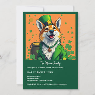 Invitation Animaux chanceux déguisés - Saint Patrick’s Day Fu