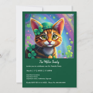 Invitation Animaux chanceux déguisés - Saint Patrick’s Day Fu