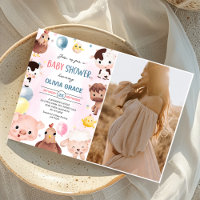 Animaux de ferme Ballons Barnyard Baby shower phot