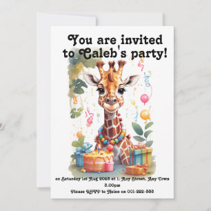 Invitation Animaux de fête