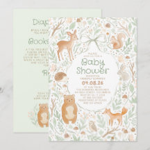 Animaux de la forêt et des bois Baby Shower Tout e