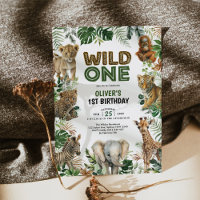 Animaux de la Jungle à la Mode Garçon 1er Annivers