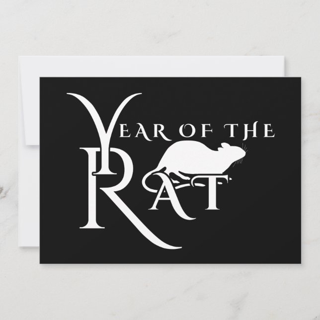 Invitation Année du rat (Devant)