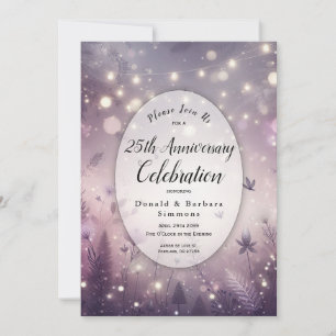 Invitation Année modifiable Enchantage Starlit en fleur