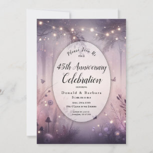 Invitation Année personnalisée Ethereal Fairy Lights Forest