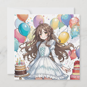 Invitation Annime fille E
