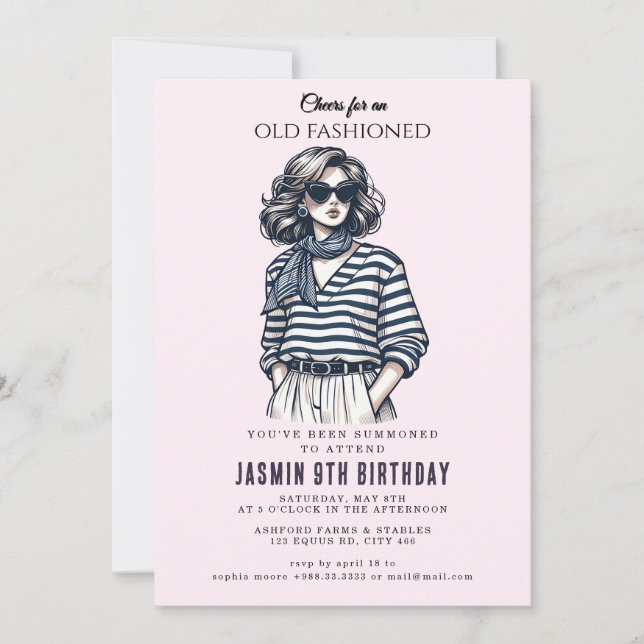 Invitation Anniversaire" (Devant)