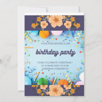 Invitation anniversaire