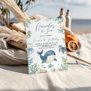 Invitation anniversaire 1 an avec photo d'animaux 