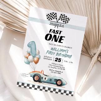 Invitation Anniversaire 1ère année Voiture de Cour