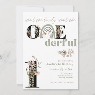 Invitation Anniversaire 1ère fille   Onederful  