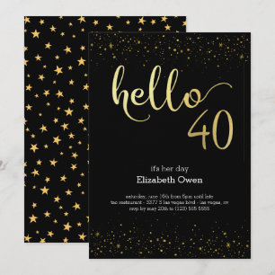 Invitation Anniversaire 40 Ans