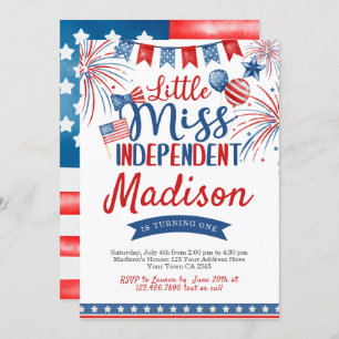 Invitation Anniversaire 4 juillet