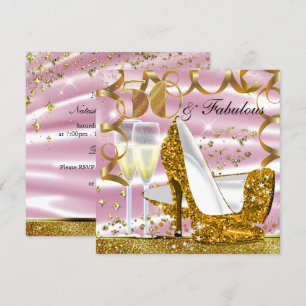 Invitation anniversaire 50 ans et fabuleuse paille