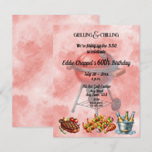 Invitation Anniversaire 60 ans Allumons le Gril