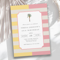 Anniversaire 60 ans Tropical Pastel de Palm Beach