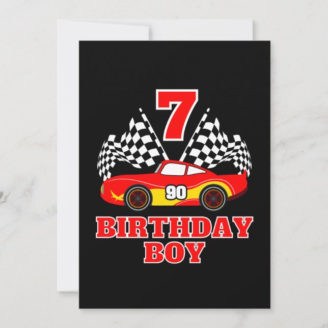 Invitation Anniversaire 7 ans (Devant)