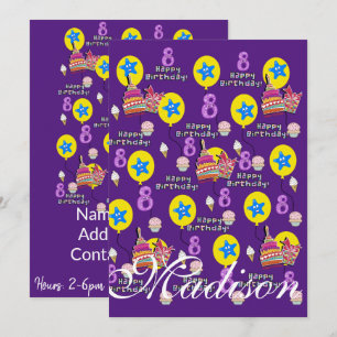 Invitation Anniversaire 8 Ans Anniversaire #8 Viol