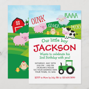 Invitation Anniversaire agricole