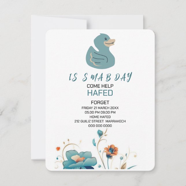 Invitation Anniversaire Amusant Anniversaire Invit (Devant)