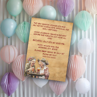 Invitation Anniversaire amusant pour les femmes âgées - Sassy