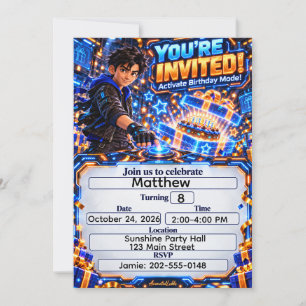 Invitation Anniversaire AnimatedLabbs Kai Mode Fêt