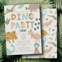 Anniversaire Animaux Fête Boho Dinosaures