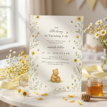 Anniversaire Bébé Fleur d'Ours Chéri