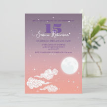 Invitation Anniversaire Carte couleurs ciel