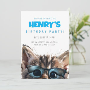 Invitation Anniversaire Chat